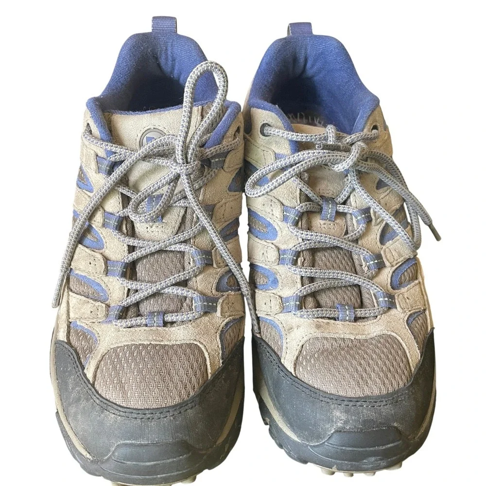 Merrell Womens Moab 2 Vent Aluminum Marlin‎ Hiking Shoes Size 10 Trail Sneakers